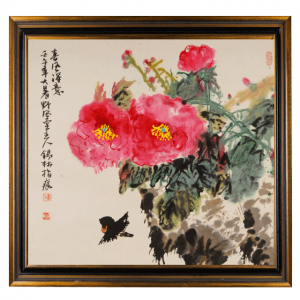 潘锡林《春风得意》68×68cm