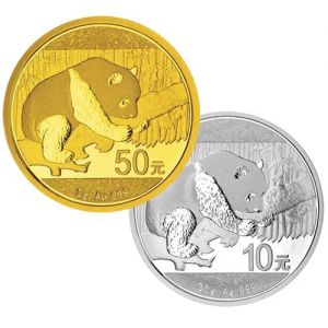 2016版熊猫金银纪念币套装