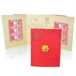生肖龙年纪念钞三连体