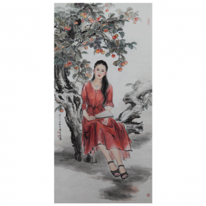 赵永夫《林檎树荫》68x136cm