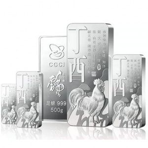2017年鸡年贺岁银条（金币总公司）