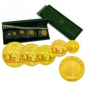 2013年熊猫金币套装