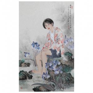 赵永夫《燕尾兰》60x96cm