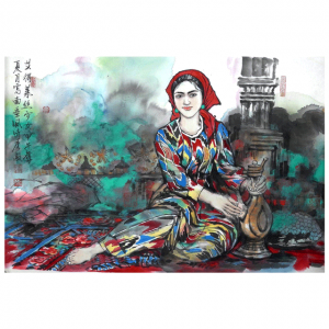 李毅《艾得莱丝少女》四尺整张