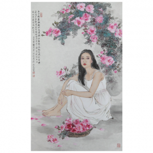 赵永夫《无风花自飞》96x60cm