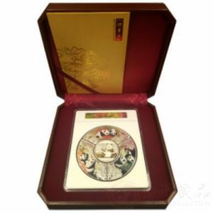 中国大团圆熊猫纯银章币套装